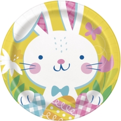 Kids Fun Easter Dinner Plates - 8 PK